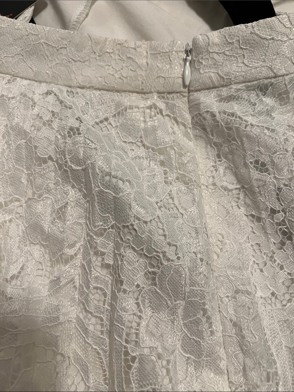 NWT Lace Skirt in White - Size L/XL - Waist 17"-Length 36" - Picture 4 of 4
